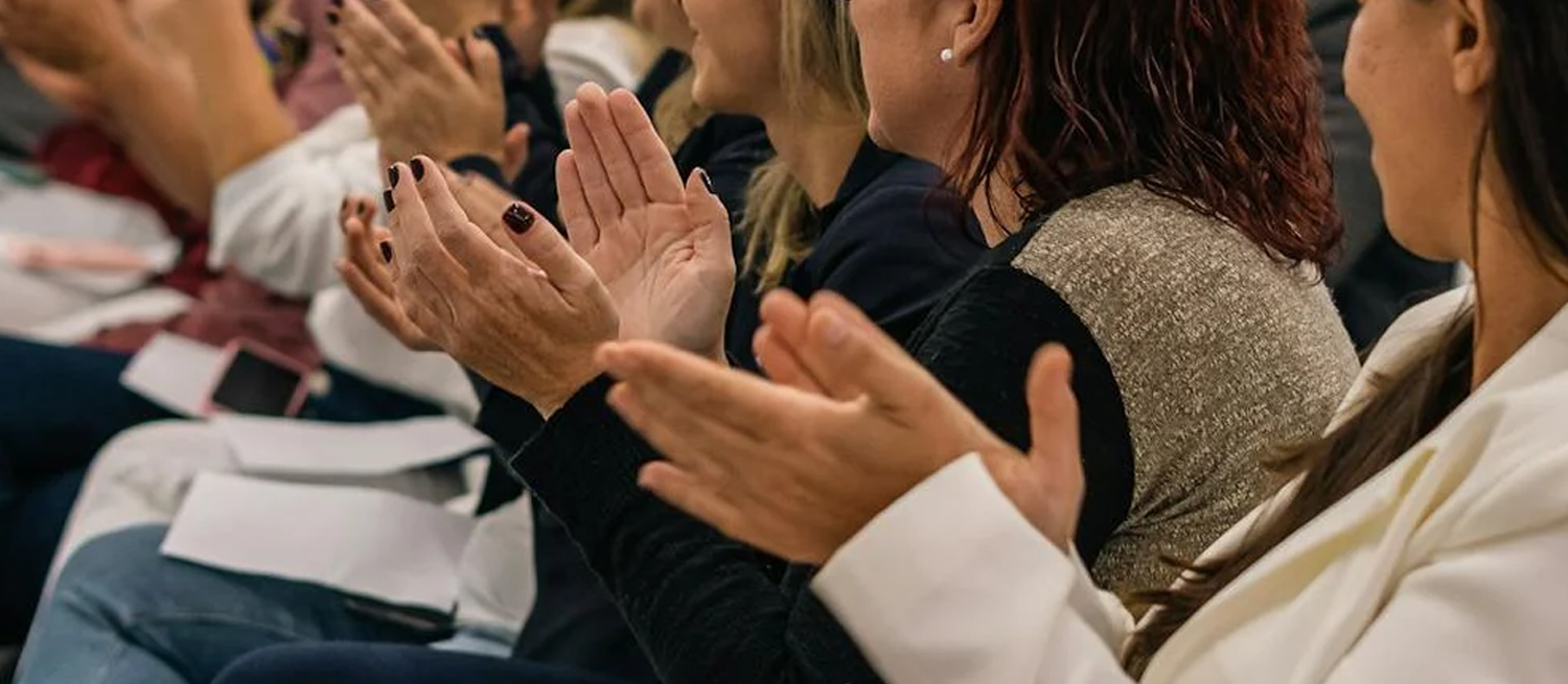 People applauding